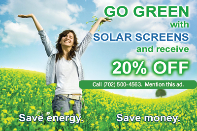 Go Green with Screen Room Pros solar screens